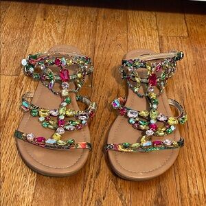 Thalia Sodi Jeweled Sandals